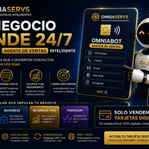 Tarjeta Digital Premium con OMNIABOT